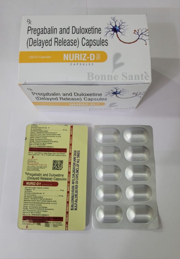 Pregabalin and Duloxetine (Delayed Release) Capsules